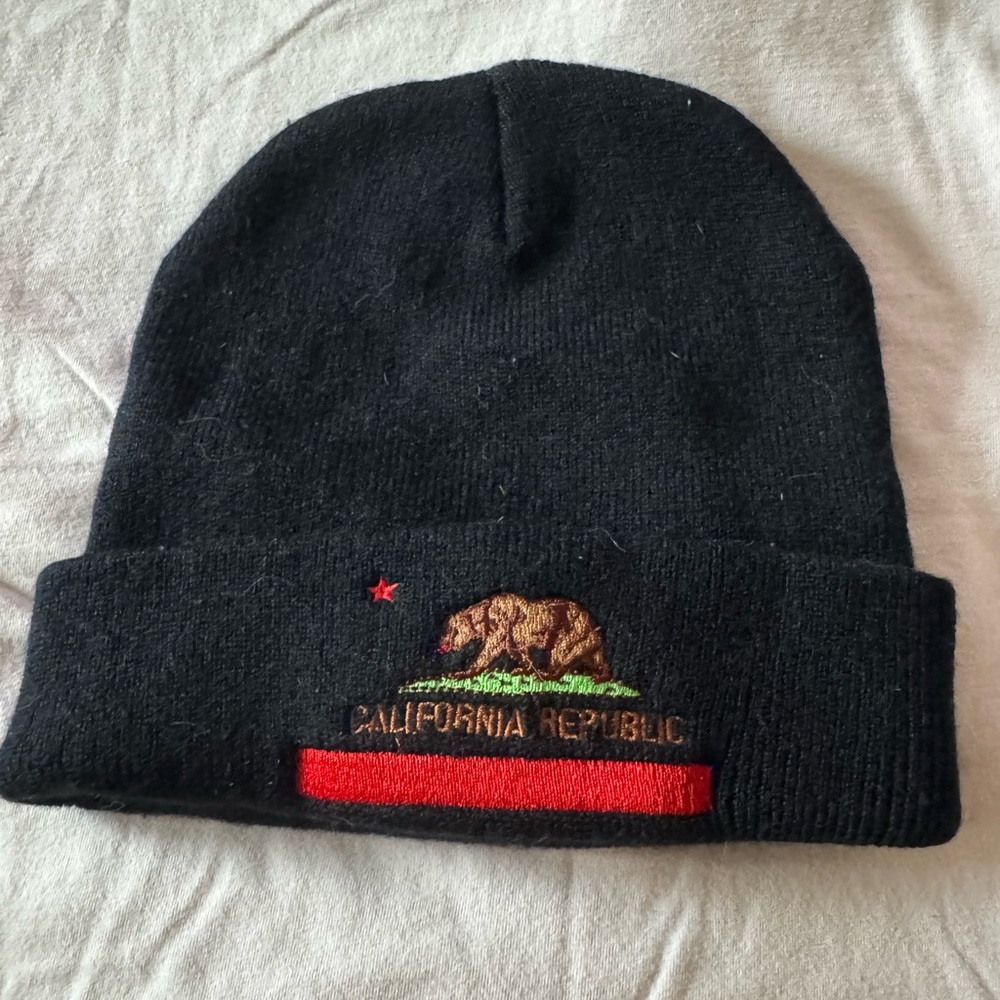 Black California Republic Beanie